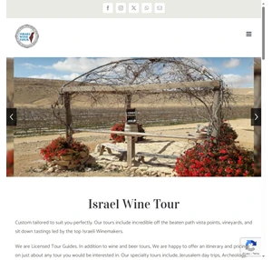 Welcome - Israel Wine Tour