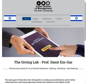 The Giving Lab - Prof. Danit Ein-Gar
