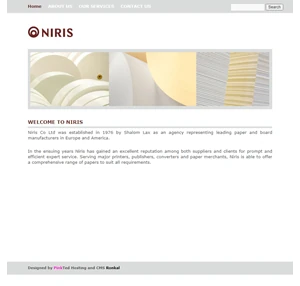 HOME PAGE - Niris The Leading Israeli Paper Agency
