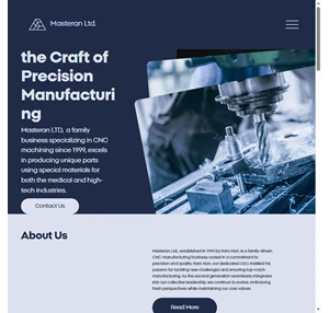 Home Page - MASTERAN LTD מאסטרן בעמ מתמחה בייצור דגמים בעיבוד שבבי ממוחשב (CNC)
