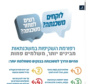 בנק ישראל - רפורמת השקיפות במשכנתאות 