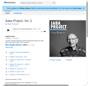 Saba Project Vol. 2 Nitzan Birnbaum
