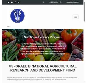 BARD US-Israel Agricultural Research and Development Fund