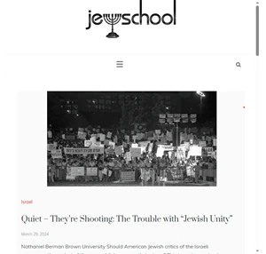 Jewschool Progressive Jewish News Opinion