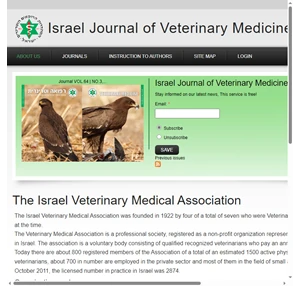 The Israel Veterinary Medical Association Israel Journal of Veterinary Medicine
