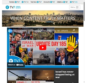 TV7 Israel News - When content truly matters - News from Israel