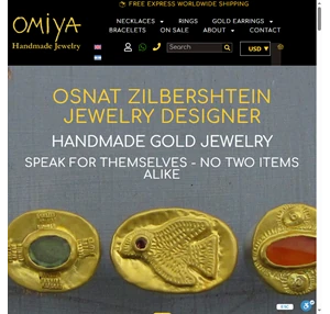 osnat zilbershtein - handmade gold jewelry