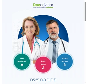 DocAdvisor אתר דירוג הרופאים של ישראל המלצות חוות דעת וביקורות