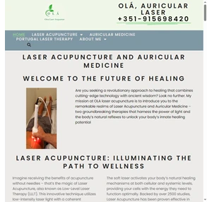 OL laser acupuncture auricular medicine treating people