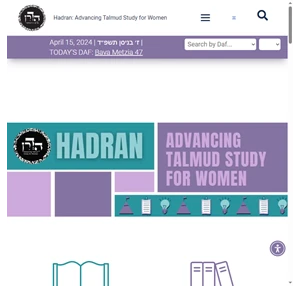 Hadran Talmud for Women by Women Daf Yomi Learning Resources