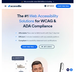 Web Accessibility Solution for ADA Compliance WCAG - accessiBe