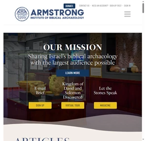 armstronginstitute.org armstrong institute of biblical archaeology