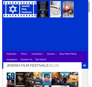 jewish film festivals - information about jewish film festivals and their films