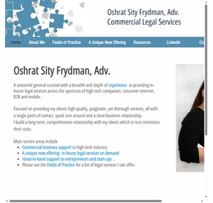 oshrat sity frydman adv commercial legal services