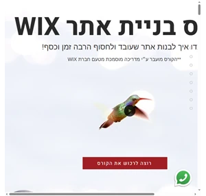 ישראל wix - תוכנה לבניית אתר