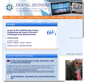 doing zionism - department of zionist activites