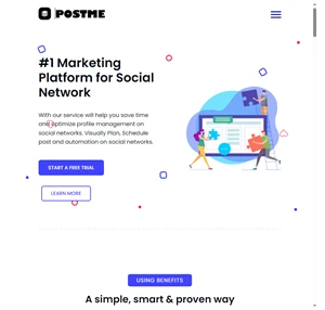 postme - social marketing tool