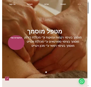 עיסוי רפואי בתל אביב אמיר מעיין - עיסוי רפואי 054-599-7269