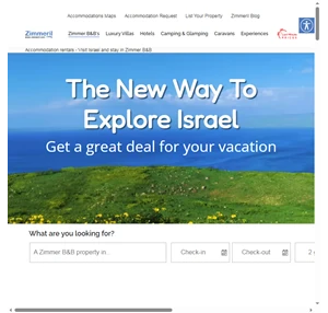 Accommodations rental - Visit Israel and stay in Zimmer B Bs