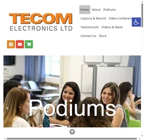 tecom electronics smart lectern podium pro av tecpodium lecture capture