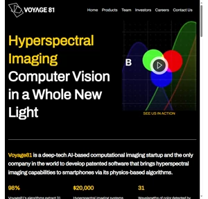 voyage81 - hyperspectral imaging computer vision in a whole new light