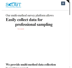 scout professional web survey system