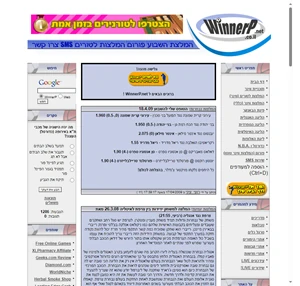 אתר ווינר ישראלי winnerp ווינר הימורים המלצות טוטו ספורט