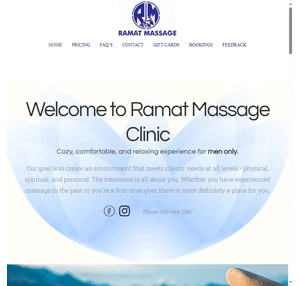 ramat massage men only charedi massage therapist