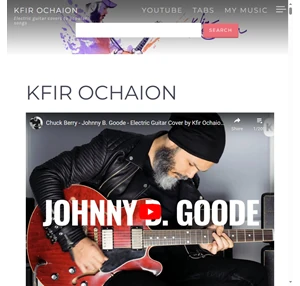 kfir ochaion electric guitar covers to popular songs