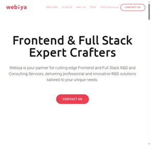 webiya frontend full stack expert crafters