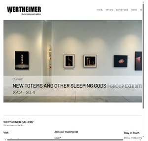 wertheimer gallery contemporary art gallery tel aviv-yafo