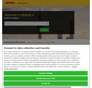 MyDHL International Shipping and Courier Delivery